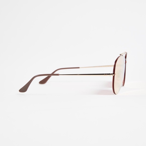 Ray Ban BLAZE Aviator Pink Mirrored Lens Gold Frame DISCONTINUED - Picture 7 of 9